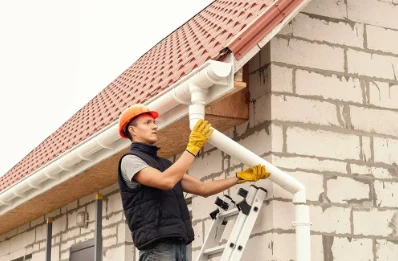 Pose et remplacement de gouttières à Fixem